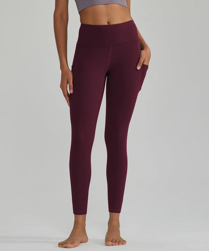 Women's Anti-Nail Leggings: Non-Transparent Yoga Pants with Phone Pockets and Tummy Control, Available in Full-Length and Capri Styles