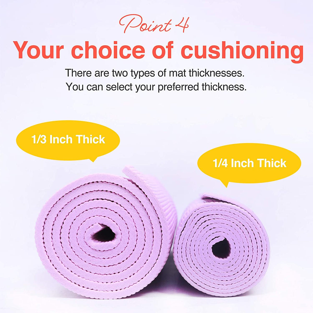 Premium Non-Slip Yoga Mat with Carry Strap for Yoga, Pilates, and Fitness Workouts - Available in 9 Colors