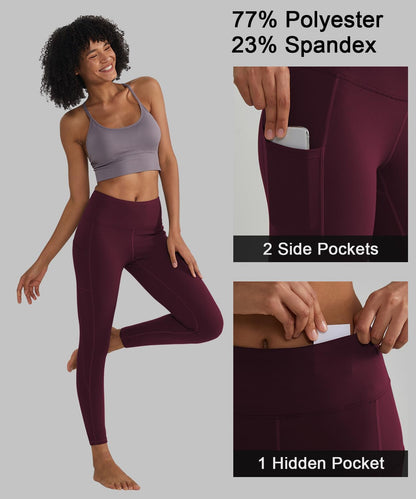 Women's Anti-Nail Leggings: Non-Transparent Yoga Pants with Phone Pockets and Tummy Control, Available in Full-Length and Capri Styles