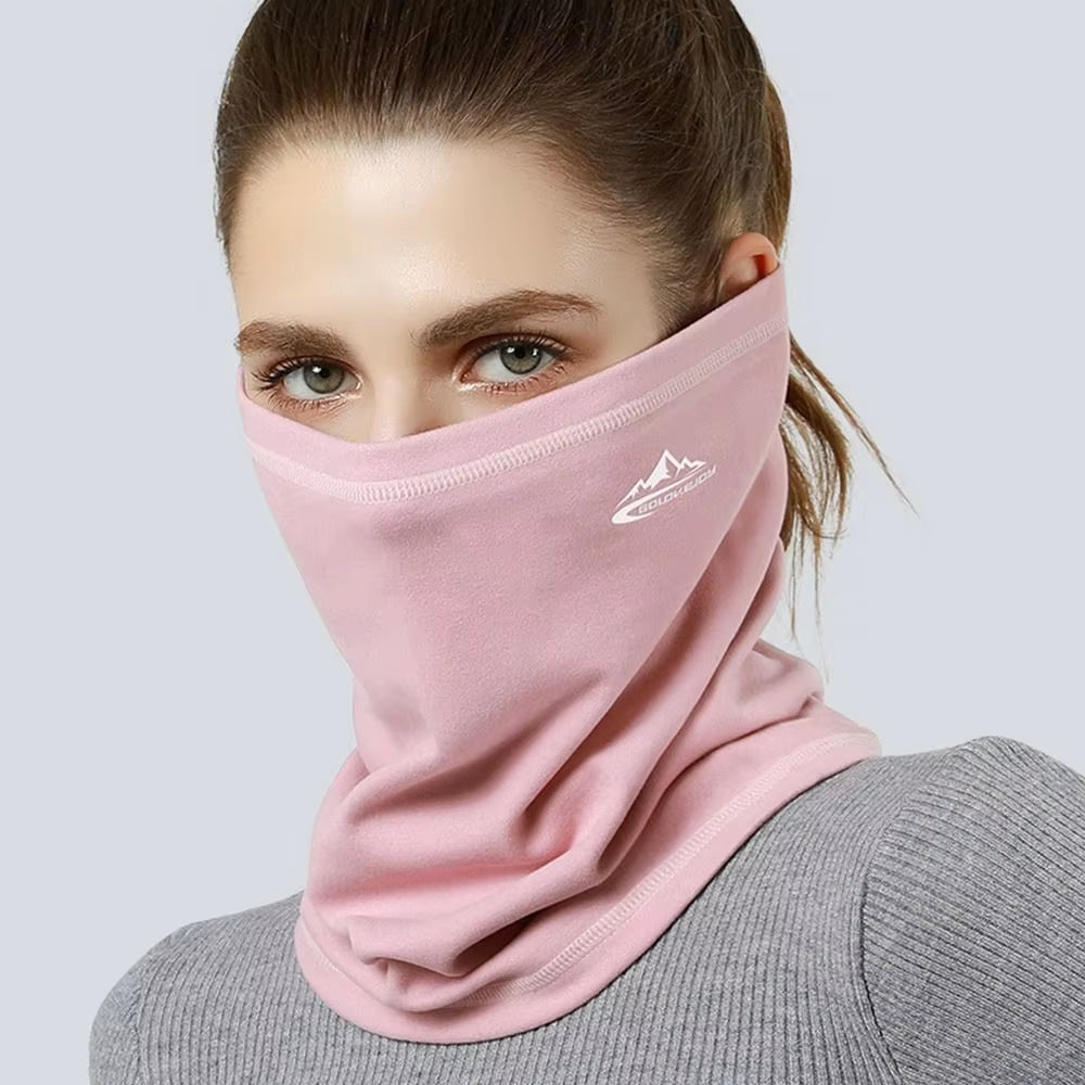 Unisex Winter Sports Bandana - Velvet Thermal Neck Warmer for Skiing, Hiking, Cycling, and Snowboarding - Windproof Headgear