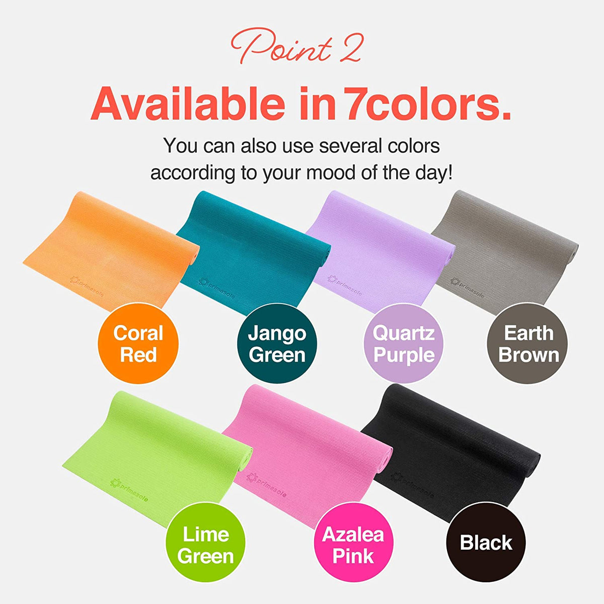 Premium Non-Slip Yoga Mat with Carry Strap for Yoga, Pilates, and Fitness Workouts - Available in 9 Colors
