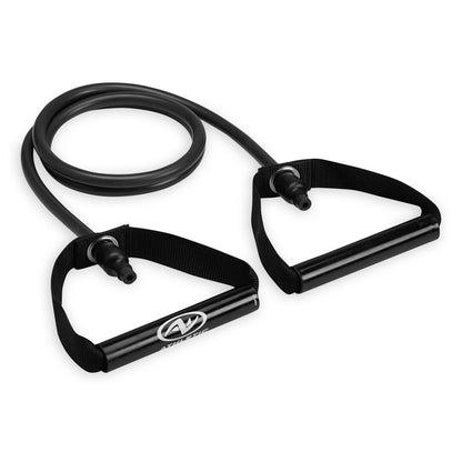 Comprehensive Home Gym Equipment Set: Resistance Tubes, Ab Wheel, Jump Rope, and Push-Up Bars