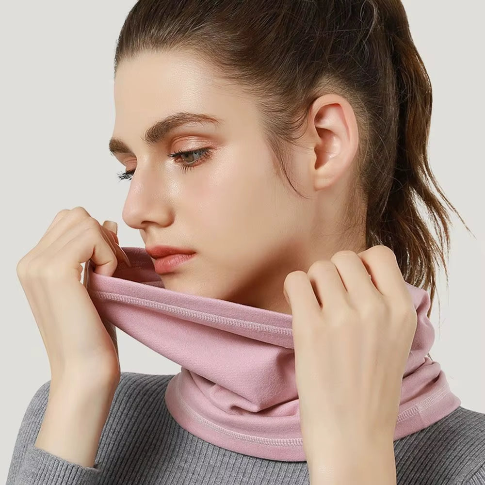 Unisex Winter Sports Bandana - Velvet Thermal Neck Warmer for Skiing, Hiking, Cycling, and Snowboarding - Windproof Headgear