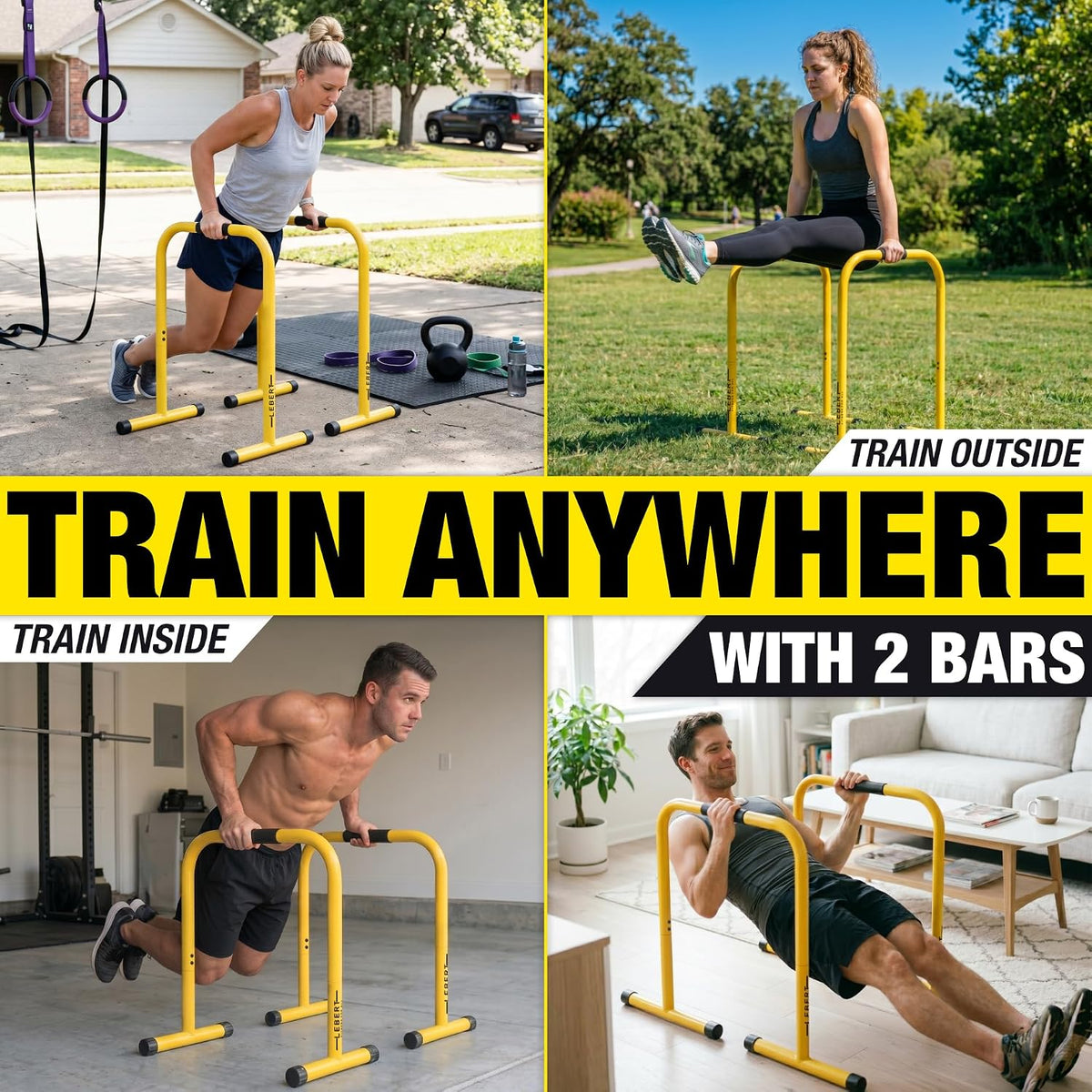 Lebert Equalizer Total Body Strengthening Dip Station - Standard and XL Models