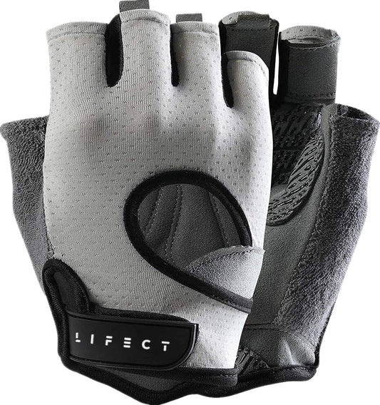 Freedom Workout Gloves - Knuckle Weightlifting Short Fingerless Gloves with Curved Open Back for Powerlifting and Gym Use for Men and Women