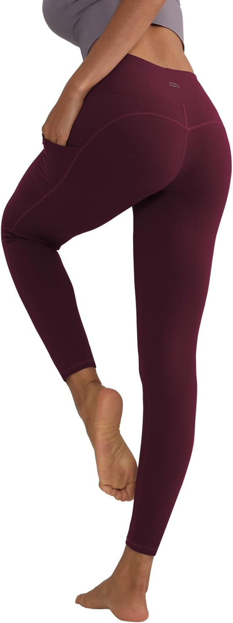 Women's Anti-Nail Leggings: Non-Transparent Yoga Pants with Phone Pockets and Tummy Control, Available in Full-Length and Capri Styles
