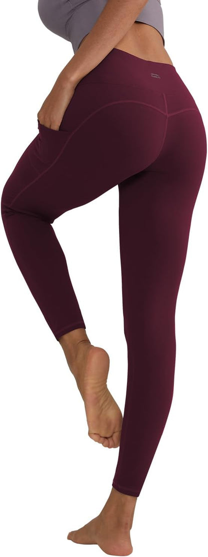 Women's Anti-Nail Leggings: Non-Transparent Yoga Pants with Phone Pockets and Tummy Control, Available in Full-Length and Capri Styles